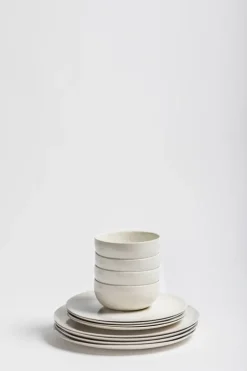 Serax Zuma plate set, salt, 12 pieces