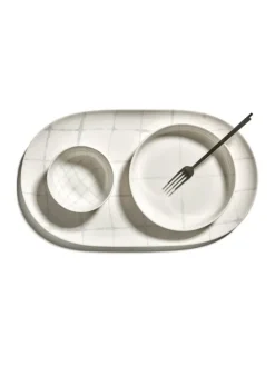 Serax Zuma serving dish, 26 x 47 cm, salt