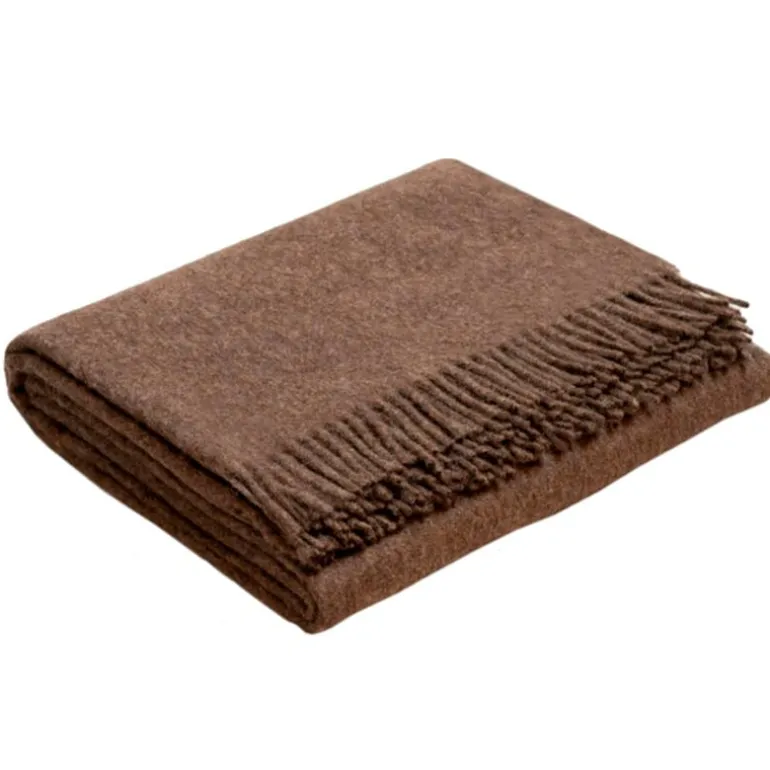 Sibast Alpaca throw, dark brown