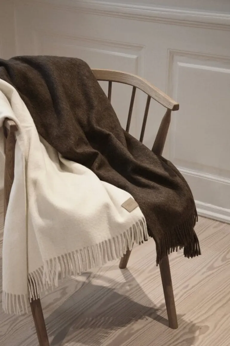 Sibast Alpaca throw, dark brown