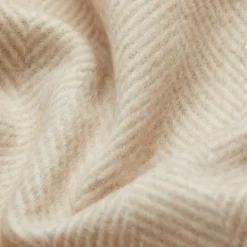 Sibast Alpaca throw, herringbone beige