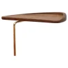 Sibast AV Egoist chaise longue side table, smoked oak
