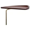 Sibast AV Egoist chaise longue side table, lacquered walnut