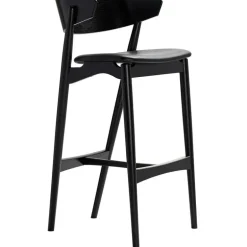 Sibast No 7 bar stool, 75 cm, black - black leather