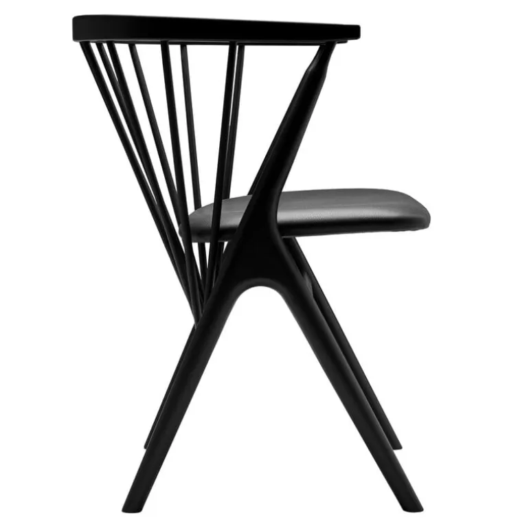 Sibast No 8 chair, black beech - black leather