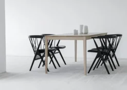 Sibast No 8 chair, black oak - black leather