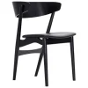 Sibast No 7 chair, black oak - black leather