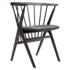 Sibast No 8 chair, dark stained beech - anthracite leather