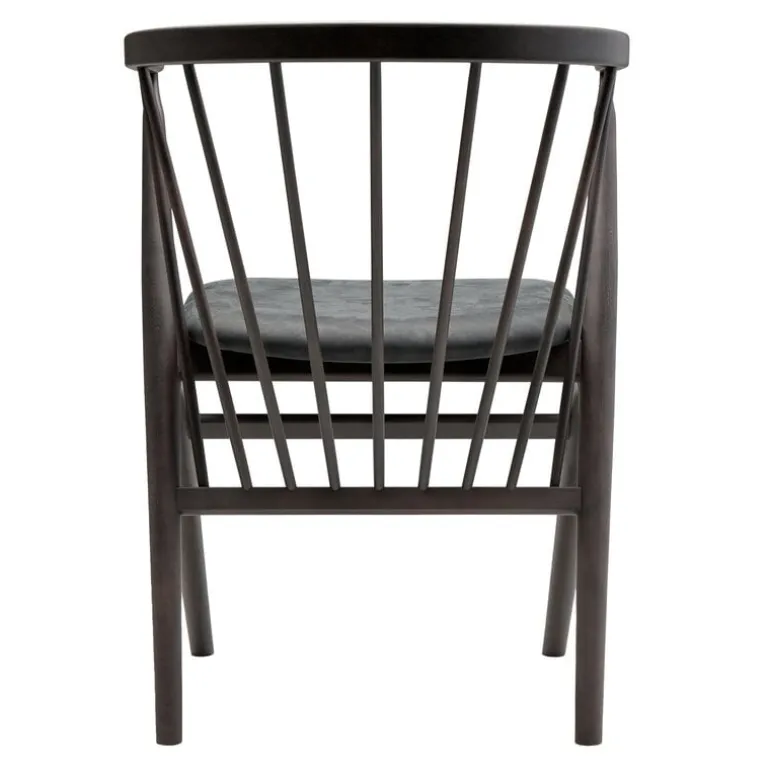 Sibast No 8 chair, dark stained beech - anthracite leather