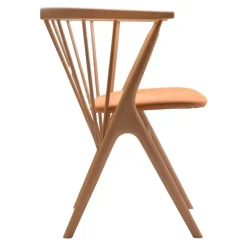 Sibast No 8 chair, oiled beech - cognac leather