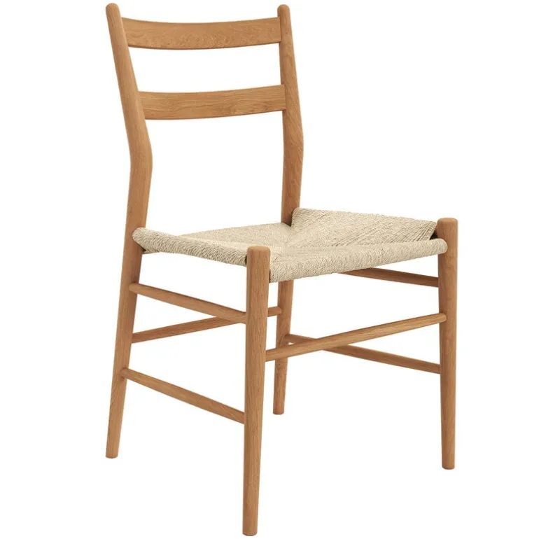 Sibast No 59 chair, oiled oak - natural paper cord