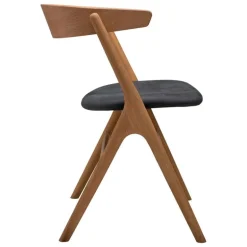 Sibast No 9 chair, oiled oak - anthracite leather