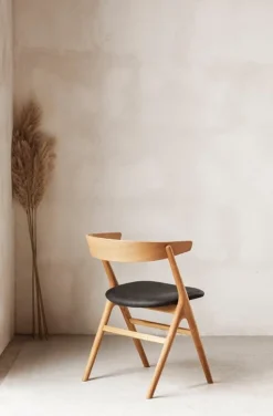 Sibast No 9 chair, oiled oak - anthracite leather