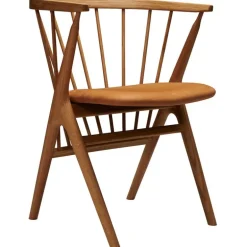 Sibast No 8 chair, Â oiled oak - cognac leather