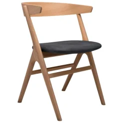 Sibast No 9 chair, smoked oak - anthracite leather