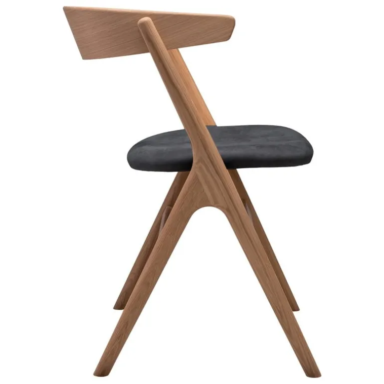 Sibast No 9 chair, smoked oak - anthracite leather