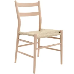 Sibast No 59 chair, white oiled oak - natural paper cord