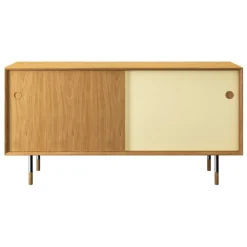 Sibast No 11 sideboard, oiled oak, white - yellow