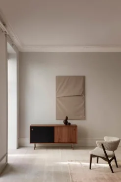 Sibast No 11 sideboard, oiled walnut, black - black