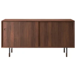 Sibast No 11 sideboard, oiled walnut, black - blue
