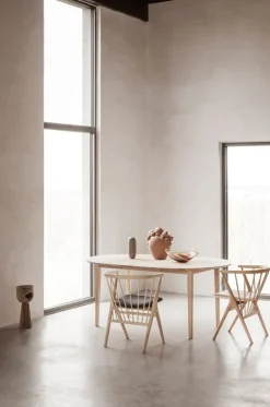 Sibast No 3 table, 120 cm, extendable, white oiled oak