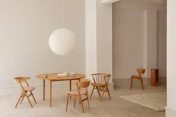 Sibast No 3 table, 120 cm, extendable, white oiled oak