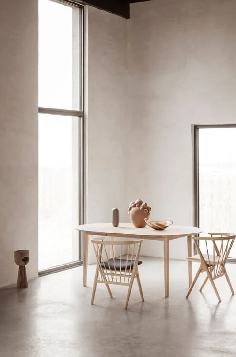 Sibast No 3 table extension plate, white oiled oak