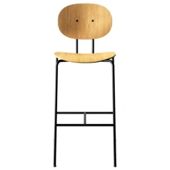Sibast Piet Hein bar stool 75 cm, black - oiled oak