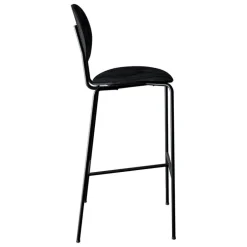 Sibast Piet Hein bar stool 75 cm, black - black lacquered oak