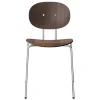 Sibast Piet Hein chair, chrome - lacquered walnut