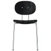 Sibast Piet Hein chair, chrome - black lacquered oak