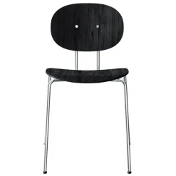 Sibast Piet Hein chair, chrome - black lacquered oak