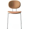 Sibast Piet Hein chair, chrome - cognac aniline leather