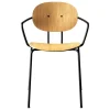 Sibast Piet Hein chair with armrest, black - oiled oak