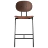 Sibast Piet Hein counter stool 65 cm, black - lacquered walnut