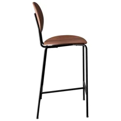 Sibast Piet Hein counter stool 65 cm, black - lacquered walnut