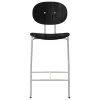Sibast Piet Hein counter stool 65 cm, chrome - black lacquered oak