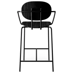 Sibast Piet Hein counter stool with armrest 65 cm, black - black lacque