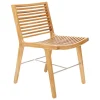 Sibast RIB dining chair, teak - stainless steel
