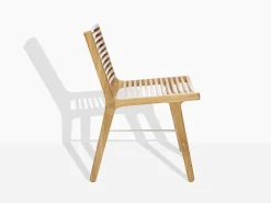 Sibast RIB dining chair, teak - stainless steel