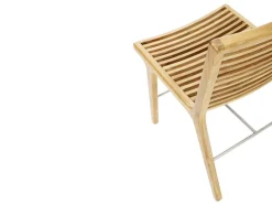 Sibast RIB dining chair, teak - stainless steel