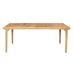 Sibast RIB dining table, 140 x 70 cm, teak - stainless steel