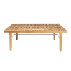 Sibast RIB lounge table, 110 x 60 cm, teak - stainless steel