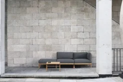 Sibast RIB lounge table, 110 x 60 cm, teak - stainless steel