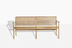 Sibast RIB 2,5-seater bench, teak - stainless steel