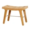 Sibast RIB stool, teak - stainless steel