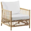 Sika-Design Caroline lounge chair, natural rattan - white