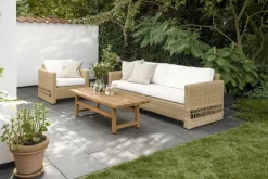 Sika-Design Carrie lounge chair, natural - white