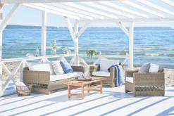 Sika-Design Carrie lounge chair, antique grey - white