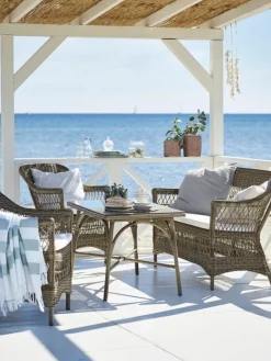 Sika-Design Charlot 2-seater sofa, antique grey - white